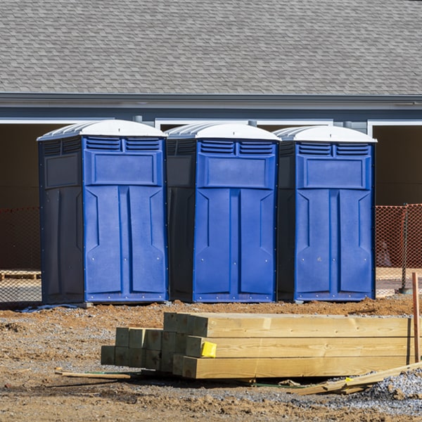 how can i report damages or issues with the porta potties during my rental period in Williamsfield